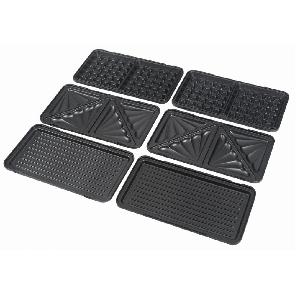 Prăjitor de vafe, pâine, electric cu inserții înlocuibile 3in1 1500W KD4133