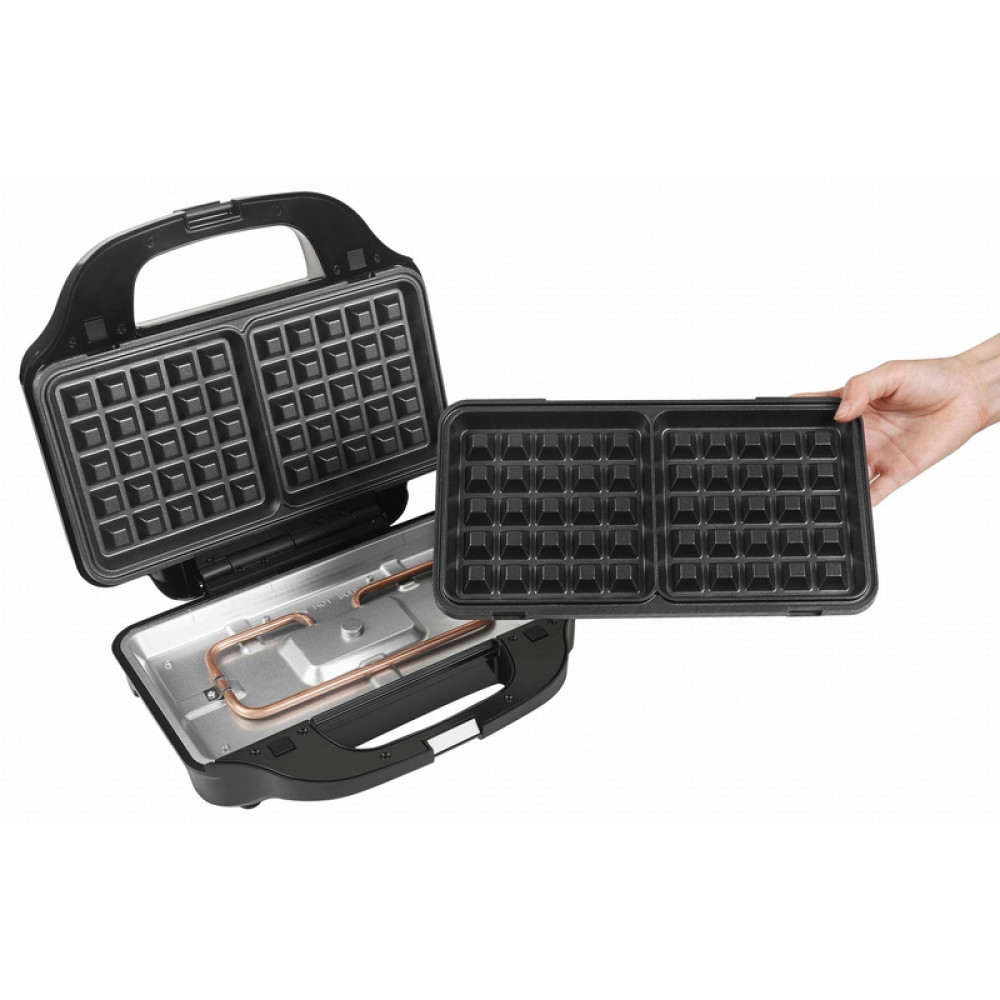 Prăjitor de vafe, pâine, electric cu inserții înlocuibile 3in1 1500W KD4133