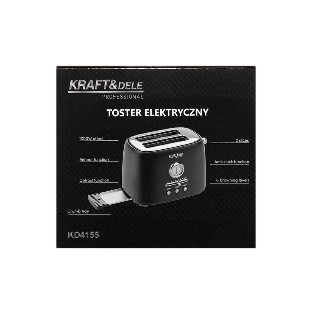Prăjitor de pâine electric de 1000 W KD4155