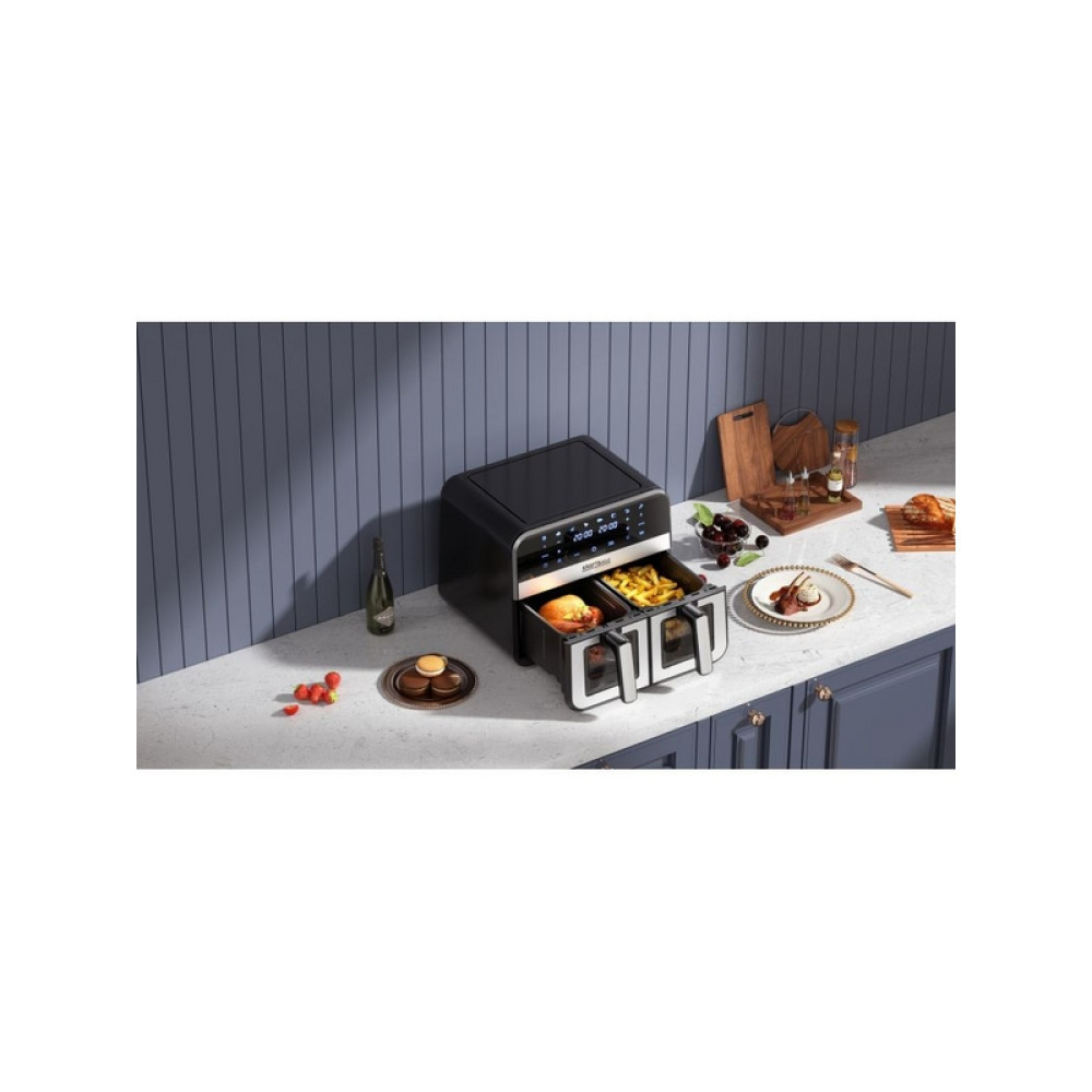 Friteuză cu aer cald cu coș dublu Kraft&Dele KD4179 9L 2500W +LCD