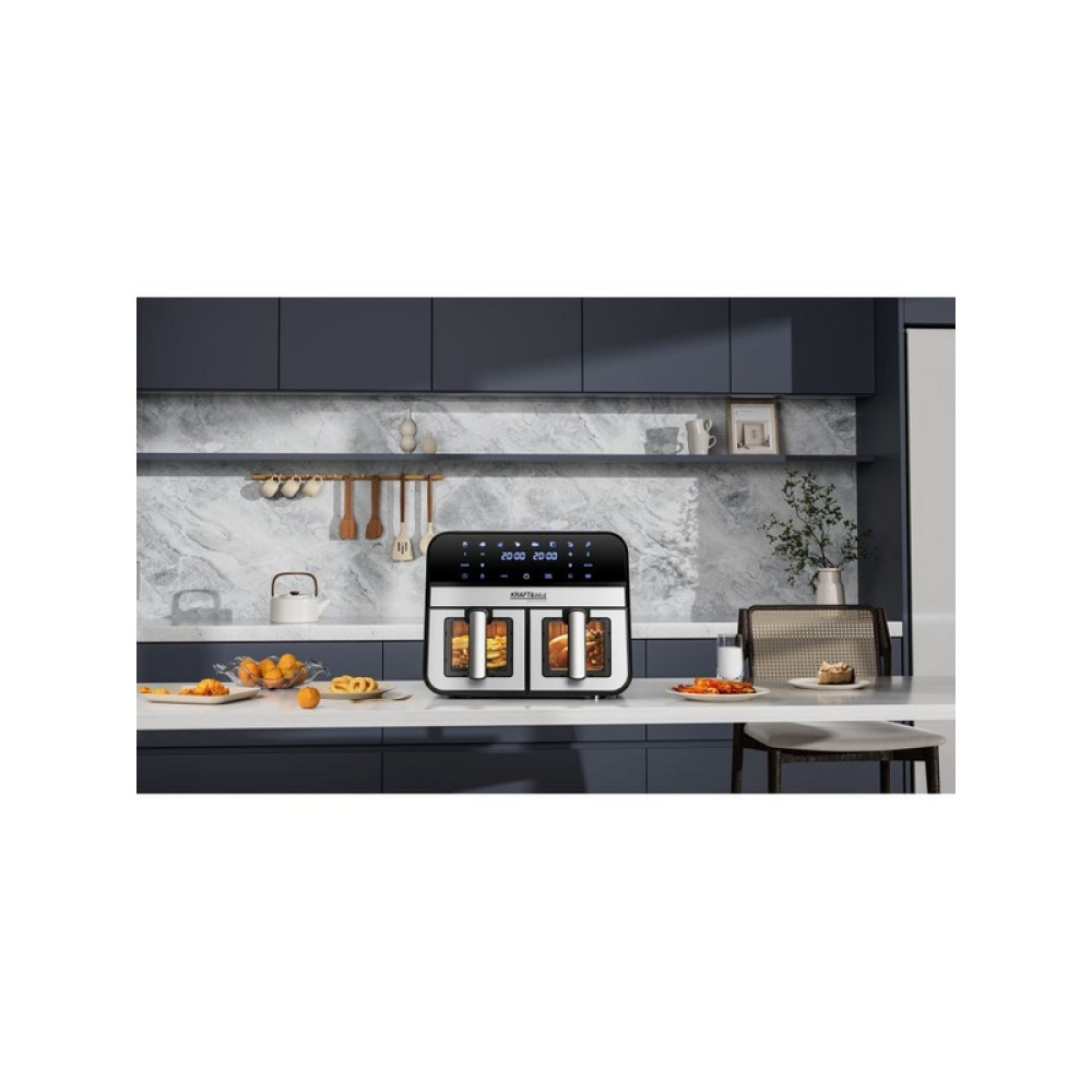 Friteuză cu aer cald cu coș dublu Kraft&Dele KD4179 9L 2500W +LCD