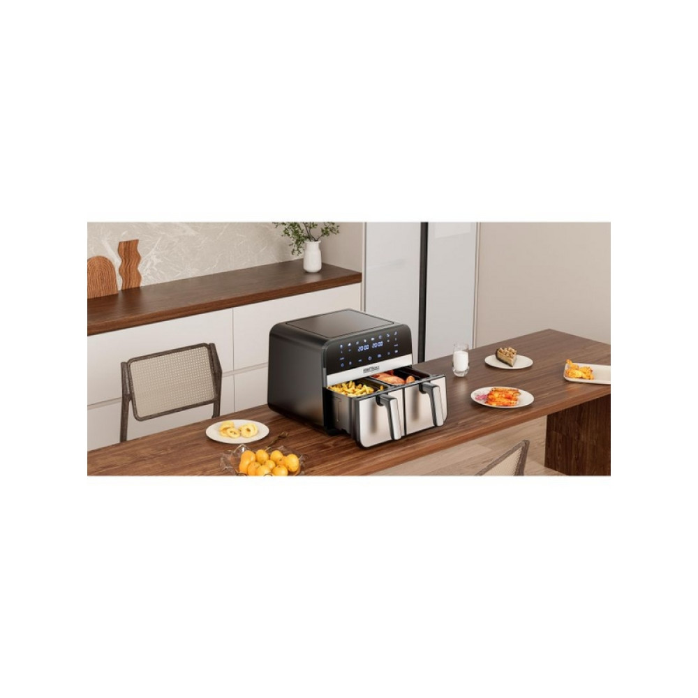 Friteuză cu aer cald Kraft&Dele KD4180 9L 2500W cu două camere + LCD