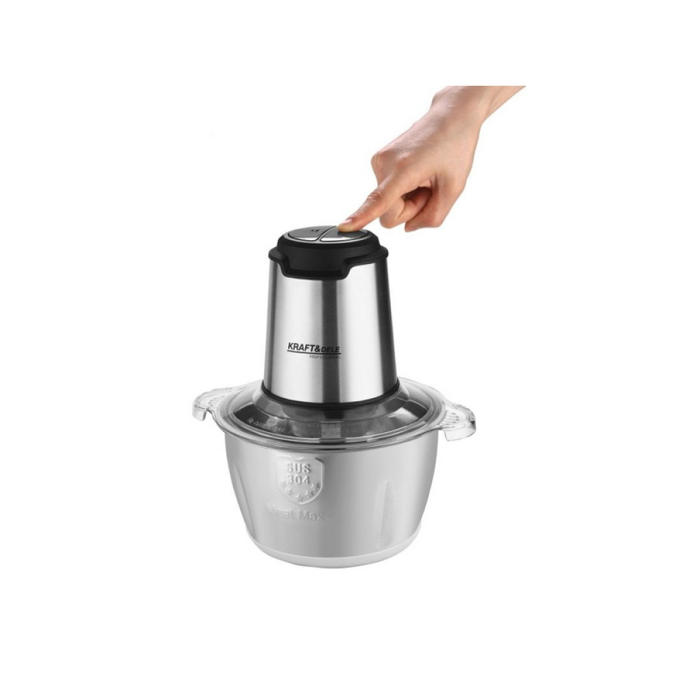 Tocator electric de carne si legume Kraft&Dele KD4121 2L 350W