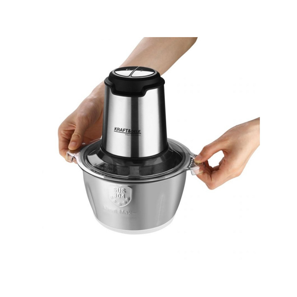 Tocator electric de carne si legume Kraft&Dele KD4121 2L 350W
