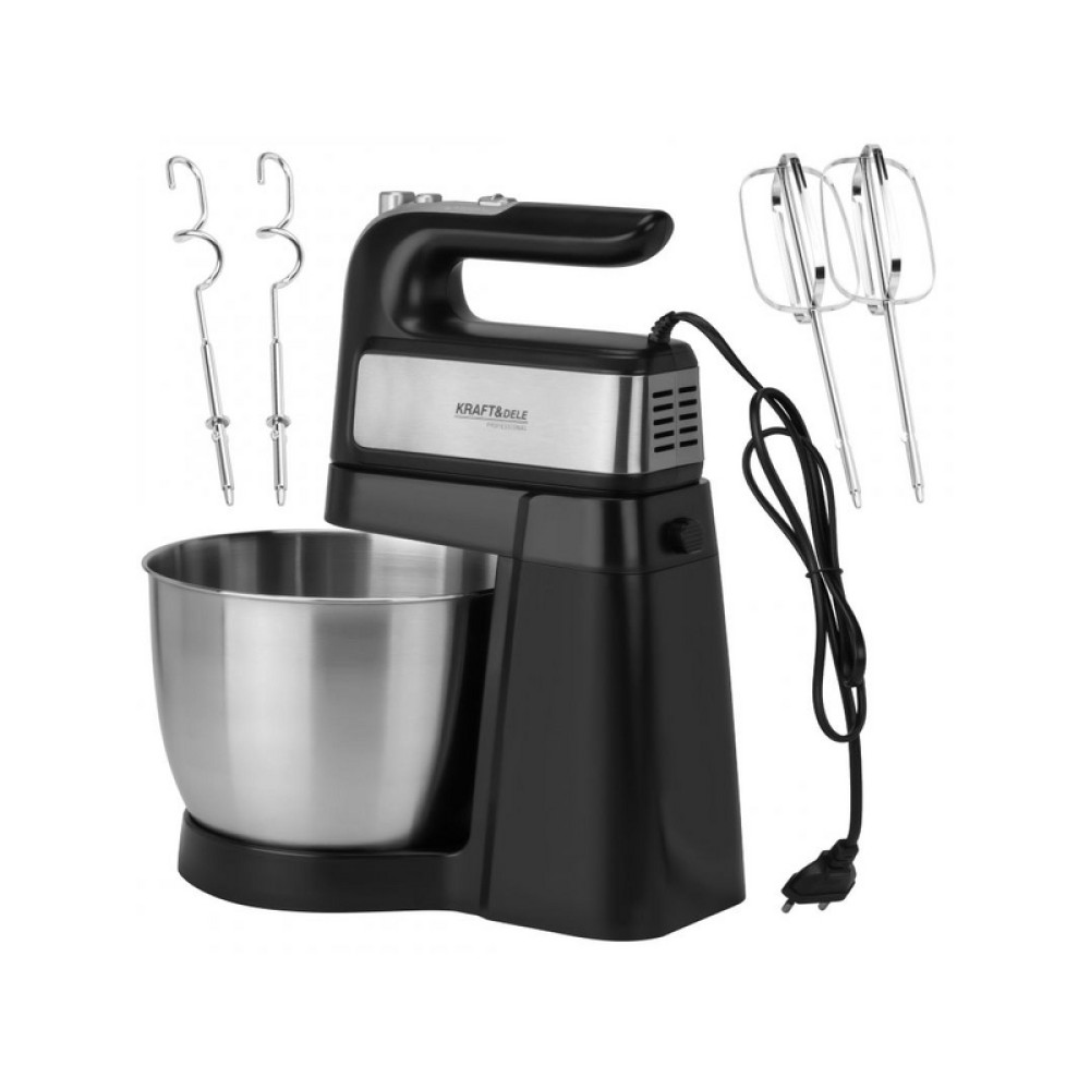 Mixer de mână cu bol 1000W 4.5L Kraft&Dele KD4141