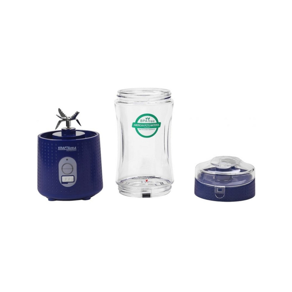 Blender cu baterie USB-C 380ml / 2x3000mAh Kraft&Dele KD4171