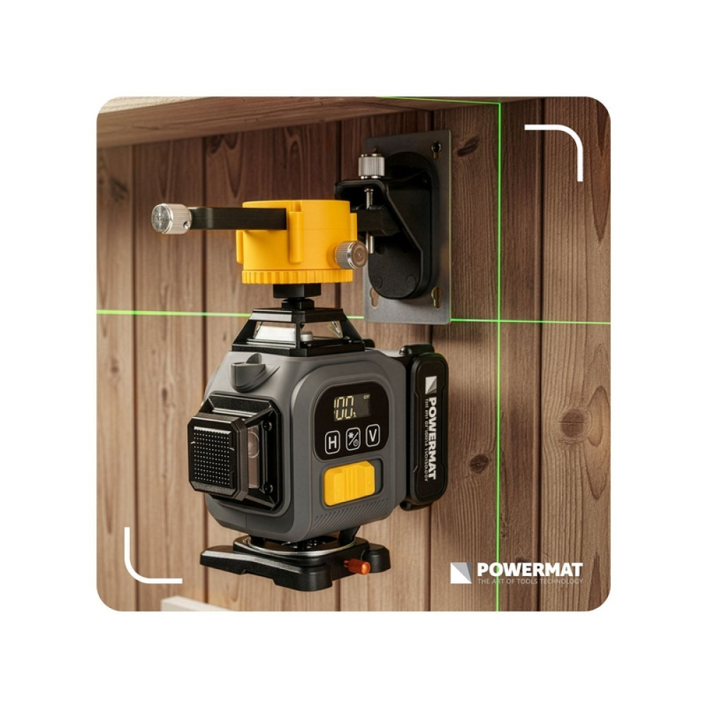 Nivela laser 16 linii 360° PM-PLK-4DM3 40m POWERMAT