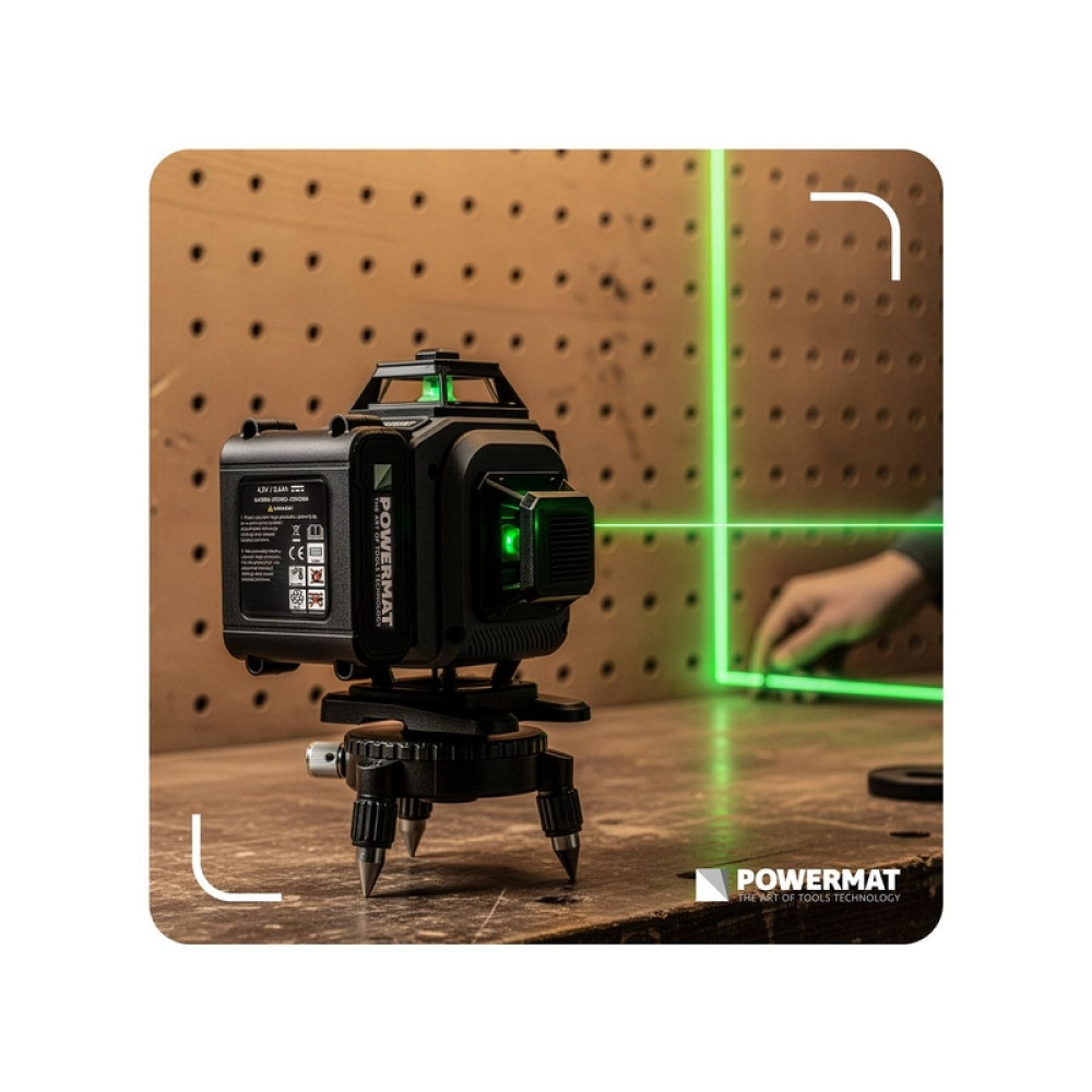 Nivela laser 16 linii 360° PM-PLK-4DM3 40m POWERMAT