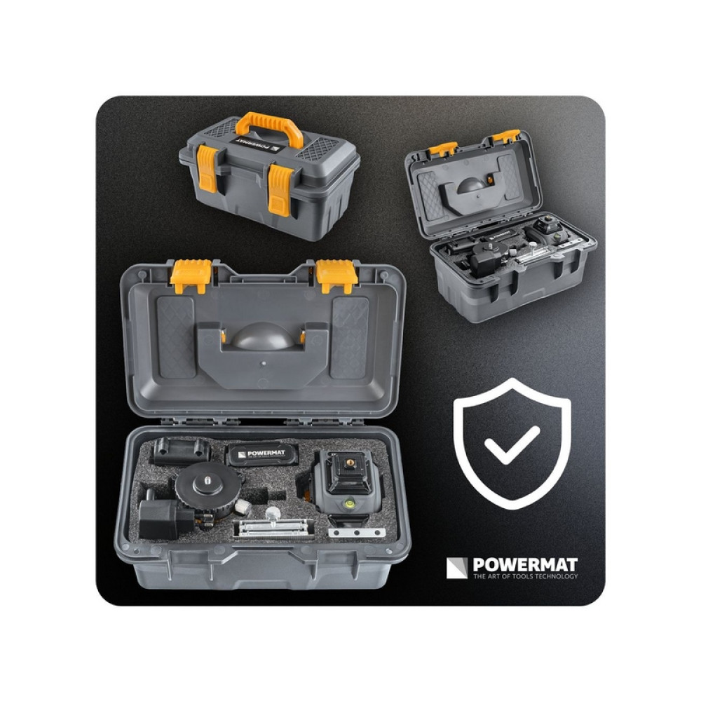 Nivela laser 16 linii 360° PM-PLK-4DM3 40m POWERMAT