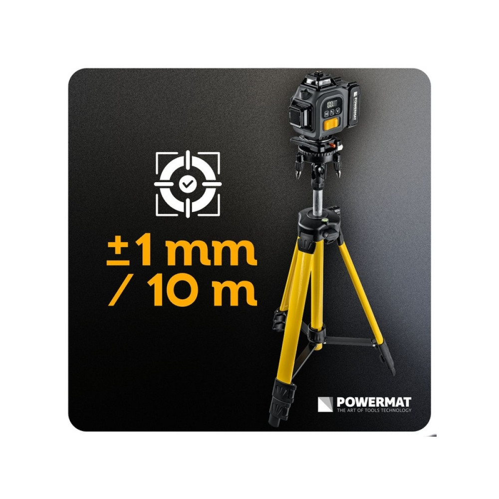 Nivela laser 16 linii 360° PM-PLK-4DM3 40m POWERMAT