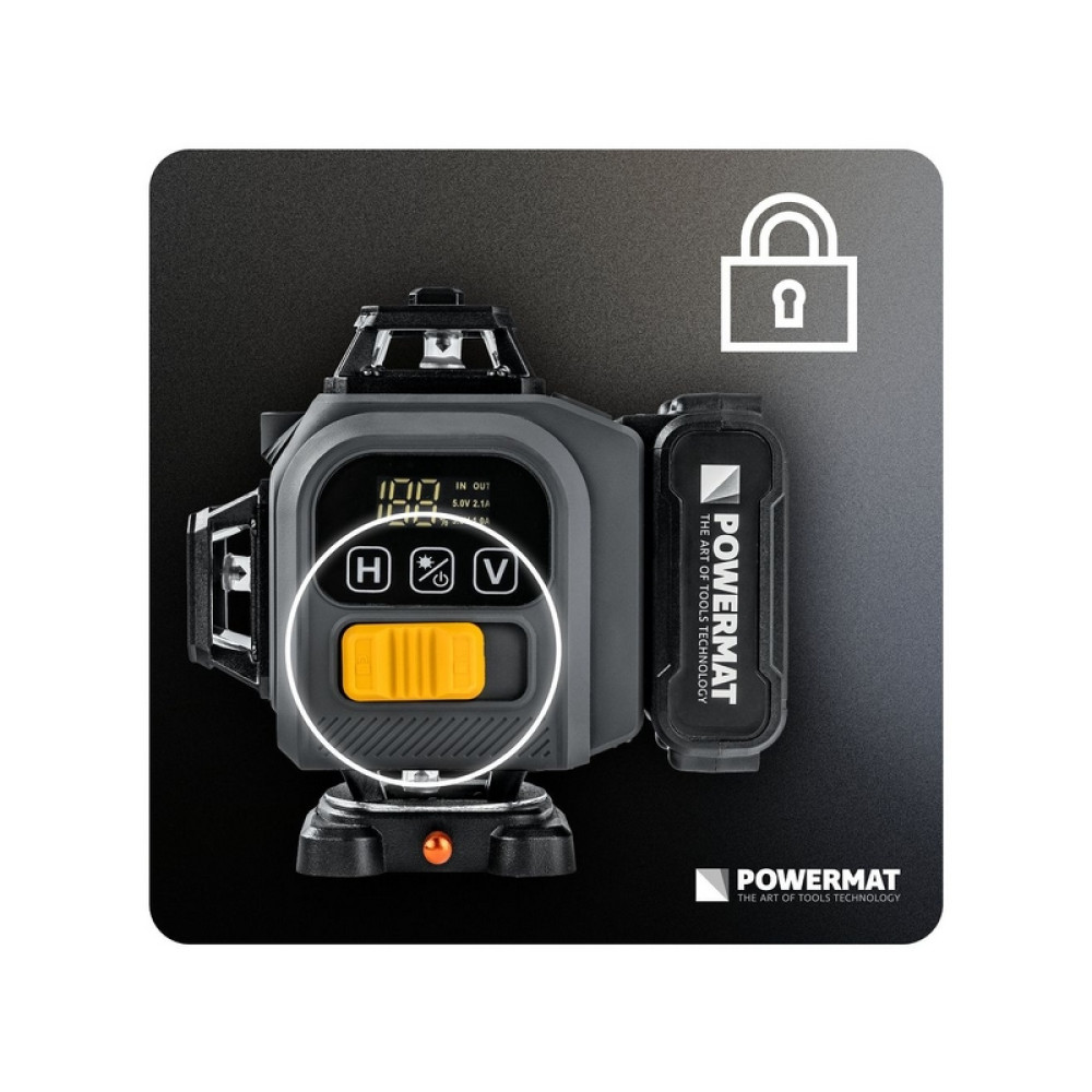 Nivela laser 16 linii 360° PM-PLK-4DM3 40m POWERMAT