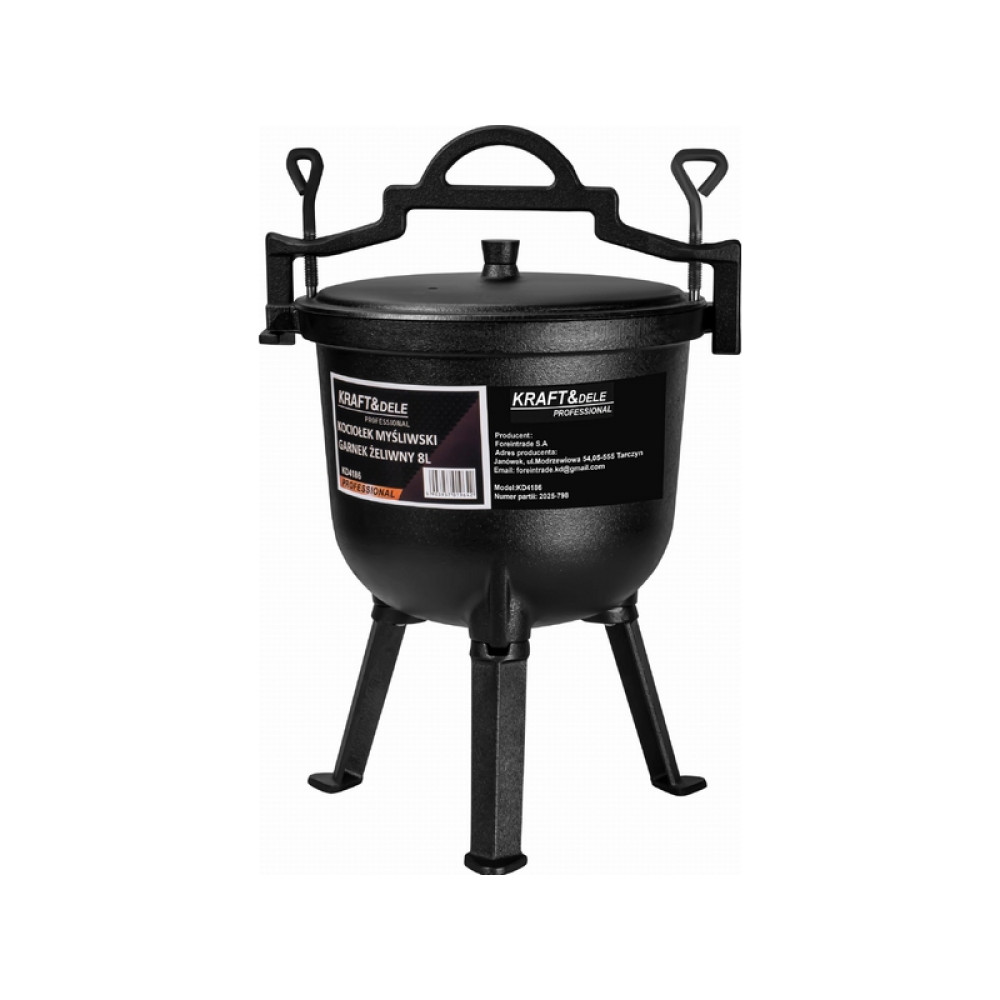 Cazan vinatoresc / Oală din fontă 8L KD4186 KRAFT&DELE