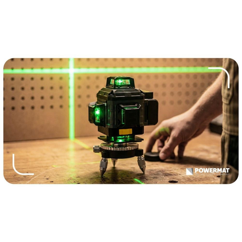 Nivela laser PM-PLK-4DM2 4D 40m POWERMAT