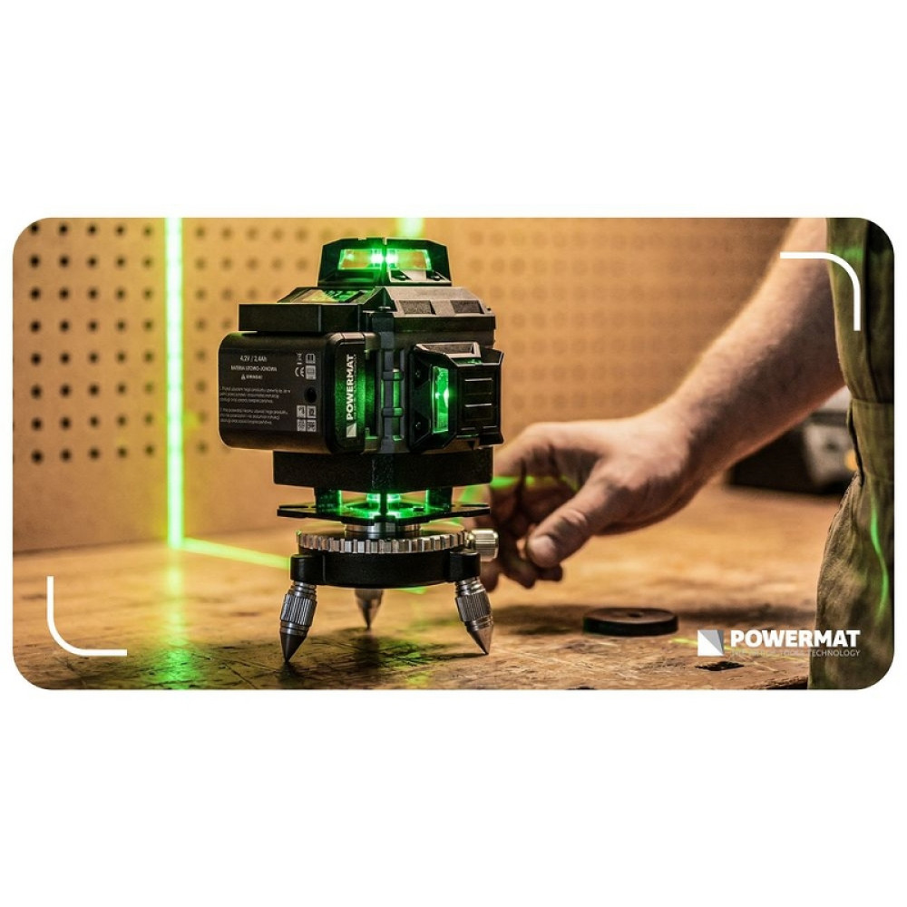 Nivela laser PM-PLK-4DM2 4D 40m POWERMAT