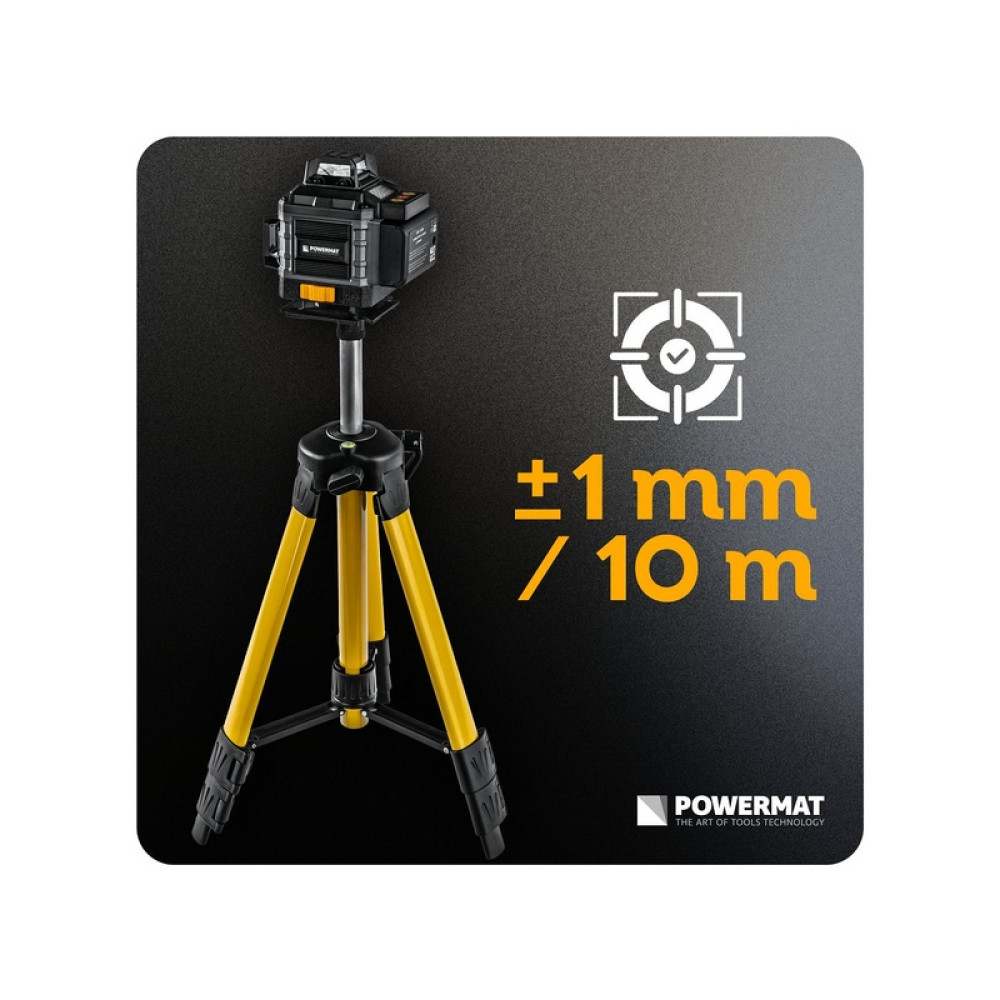 Nivela laser PM-PLK-4DM2 4D 40m POWERMAT