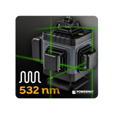 Nivela laser PM-PLK-4DM1 4D 40m POWERMAT