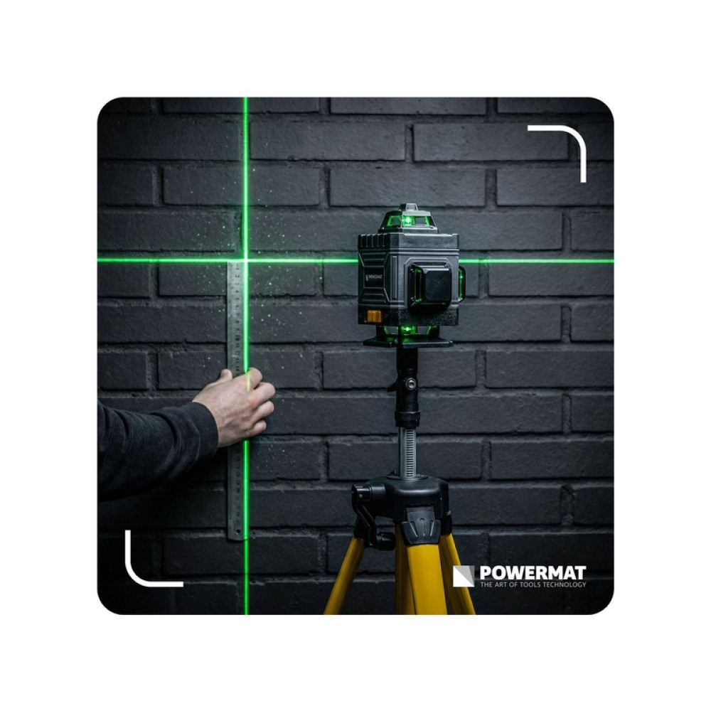 Nivela laser PM-PLK-4DM1 4D 40m POWERMAT