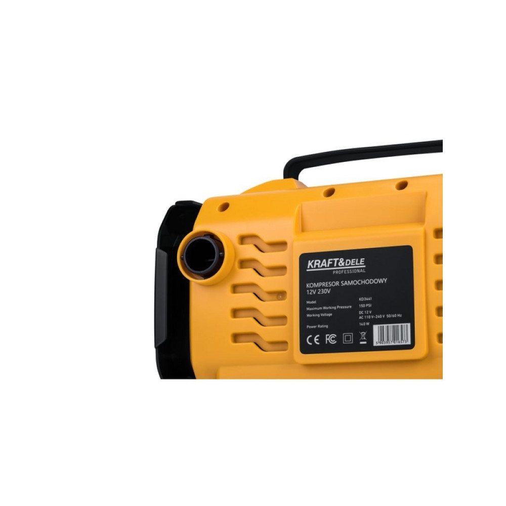 Compresor auto cu funcție de lanternă 12/230V KD3441