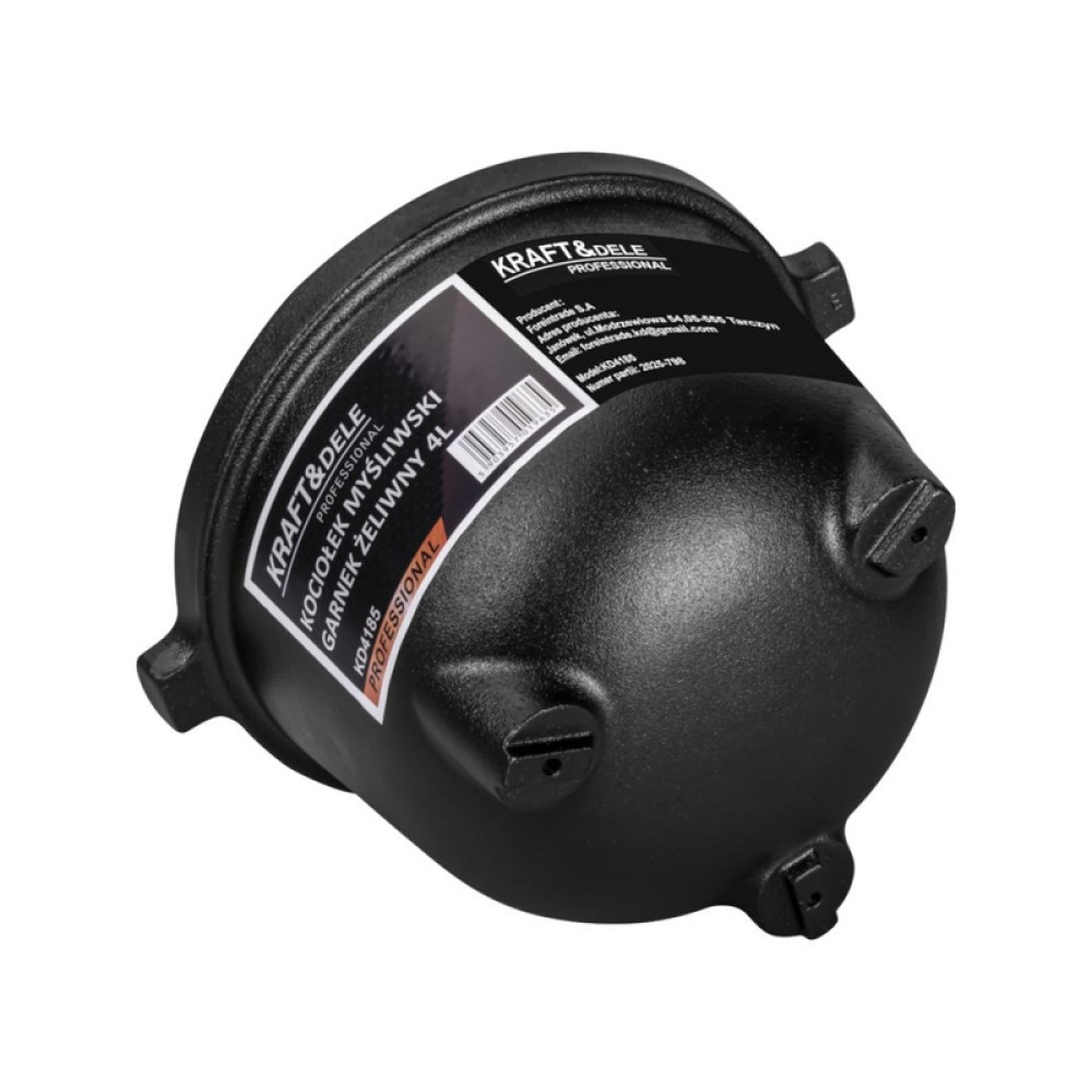 Ceainic de vânătoare / Oală din fontă 4L KRAFT&DELE KD4185