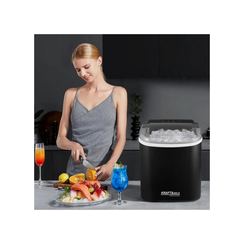 Mașină de făcut cuburi de gheață  12kg/24h 120W 1.2L  Kraft&Dele KD4124