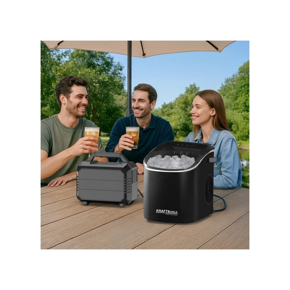Mașină de făcut cuburi de gheață  12kg/24h 120W 1.2L  Kraft&Dele KD4124