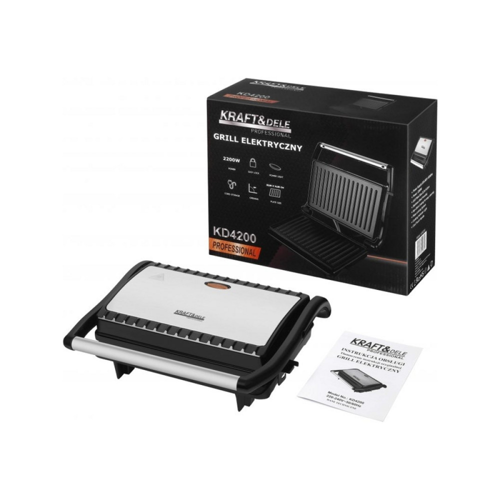 Grătar electric 2200W Kraft&Dele KD4200