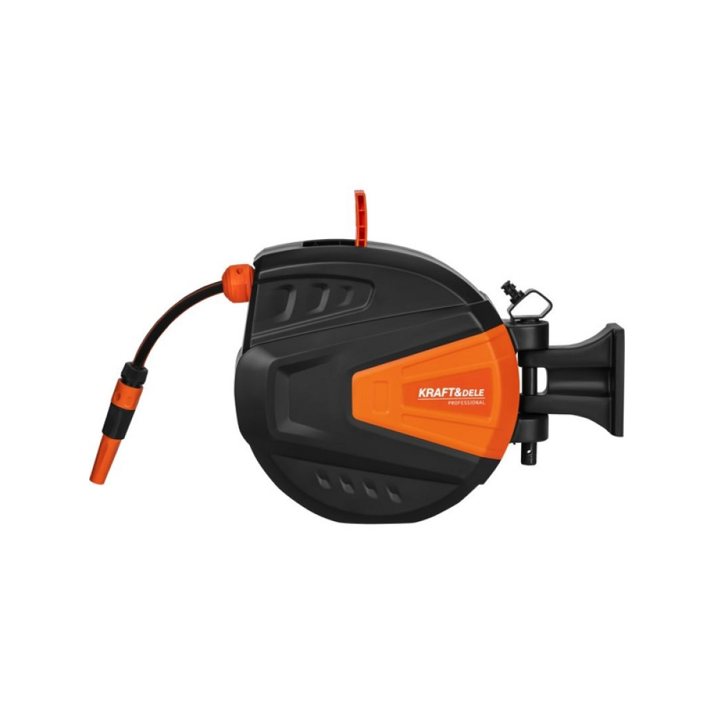 Furtun de grădină retractabil 15m + 1,5m 1/2