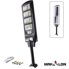Солнечная лампа, сенсор, 10Ah, LED320, 5000lm, 6500K, Makalon 729921