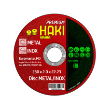 Disc metal/inox Haki Premium- 230x2.0x22,23mm