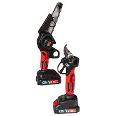 SET DE MINI-FERĂSTRĂU CU LANȚ ȘI FOARFECE DE TĂIAT MAR-POL C66165