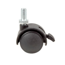 Roată de plastic pentru mobilier – Ø50mm,cu bolt și frînă TWTB-50
